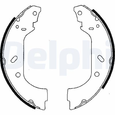 Brake Shoe Set DELPHI LS1715