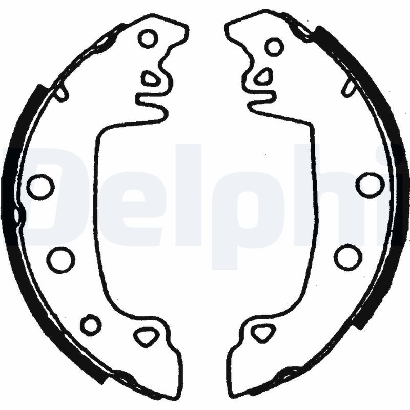 DELPHI LS1721 Brake Shoe Set
