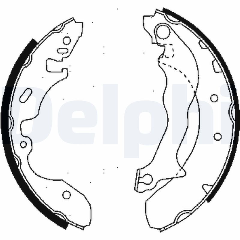 DELPHI LS1746 Brake Shoe Set
