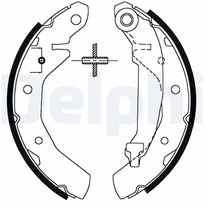 DELPHI LS1821 Brake Shoe Set