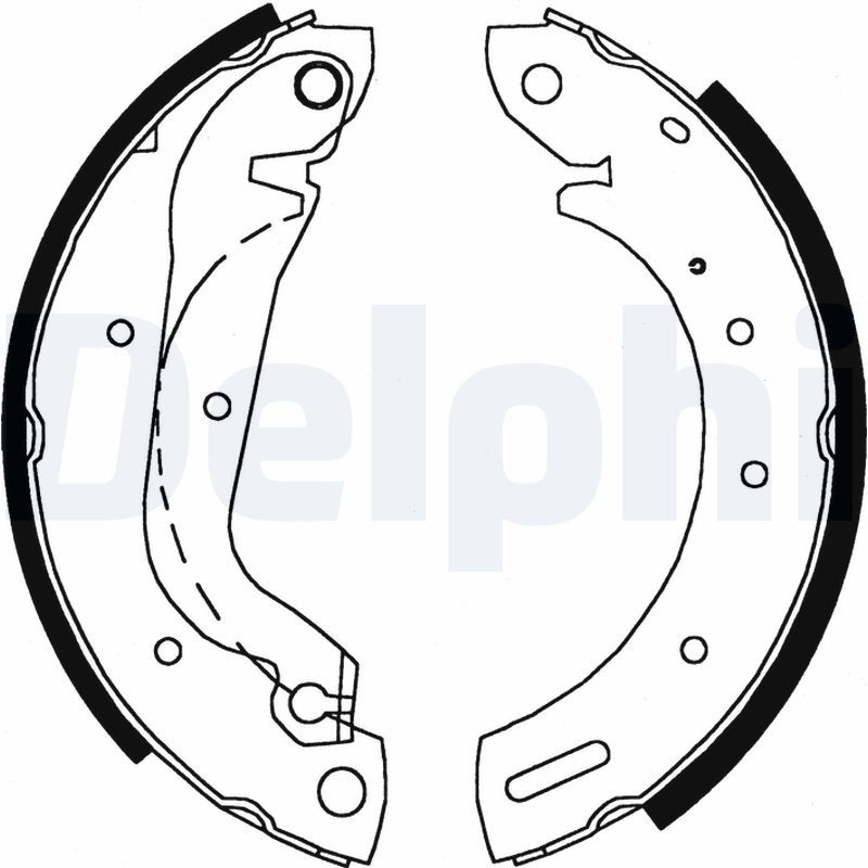 DELPHI LS1827 Brake Shoe Set