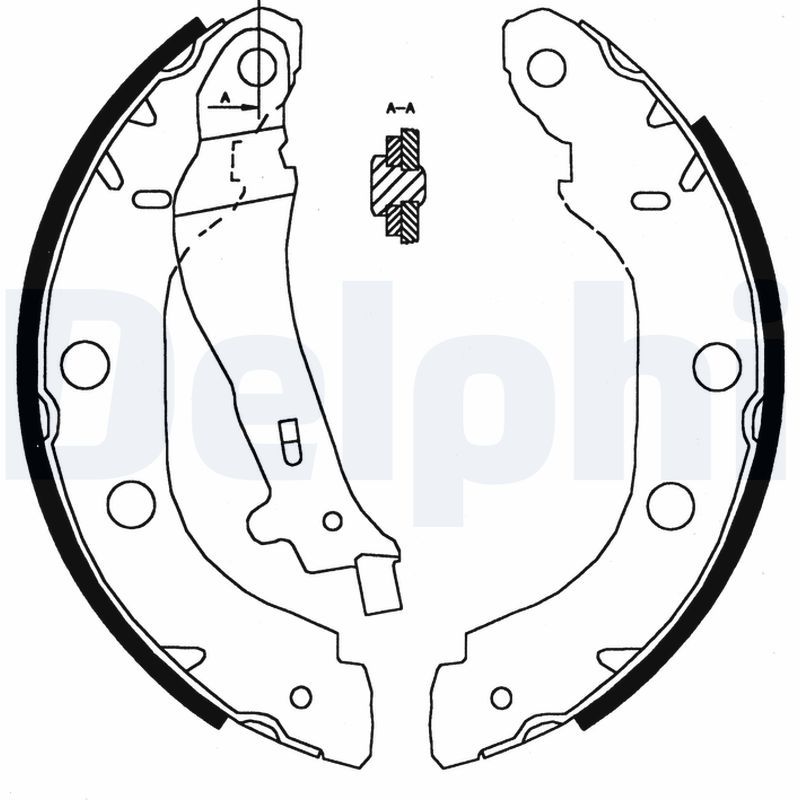 DELPHI LS1828 Brake Shoe Set