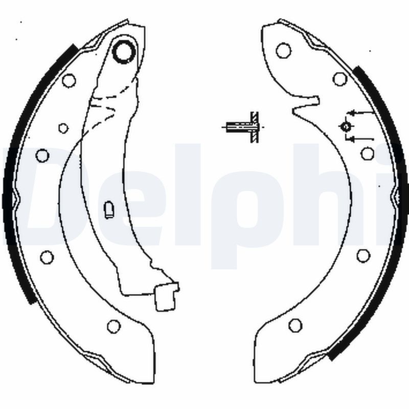 DELPHI LS1838 Brake Shoe Set