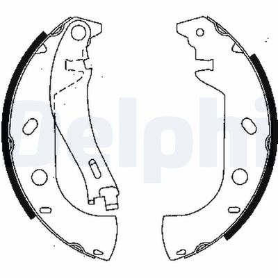 Brake Shoe Set DELPHI LS1847