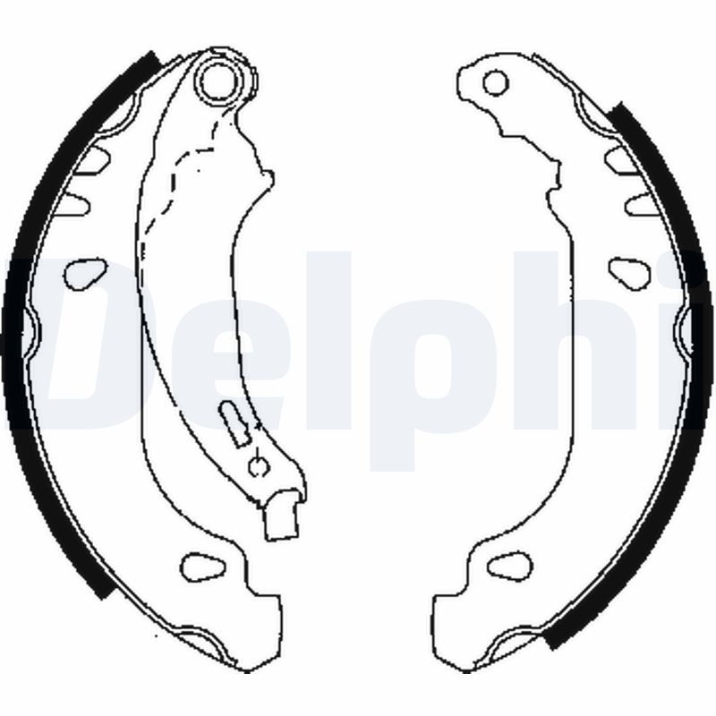 DELPHI LS1848 Brake Shoe Set