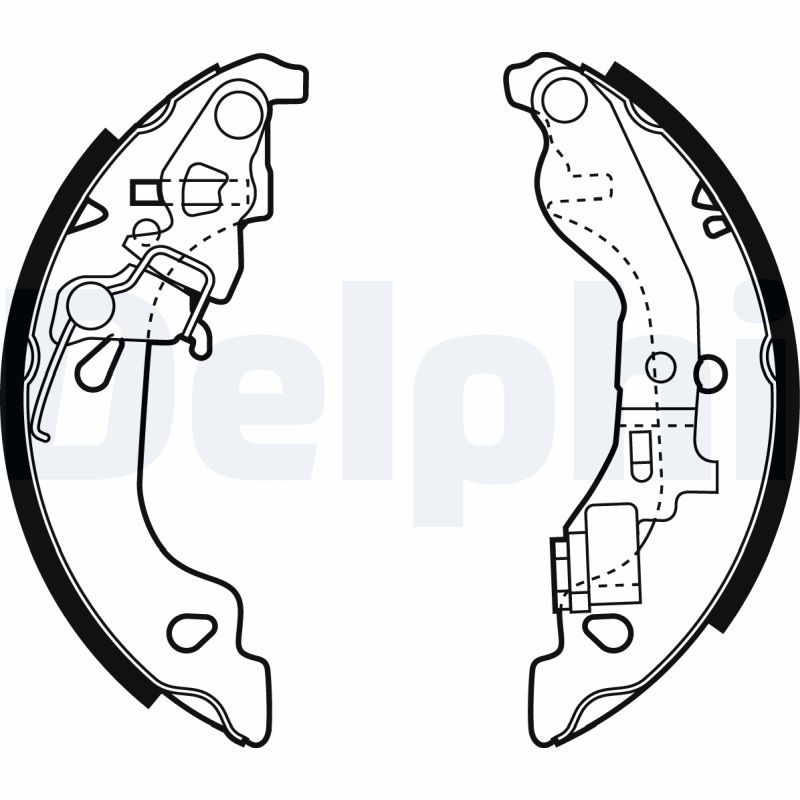 DELPHI LS1858 Brake Shoe Set
