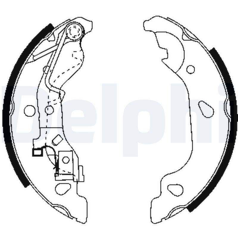 DELPHI LS1859 Brake Shoe Set