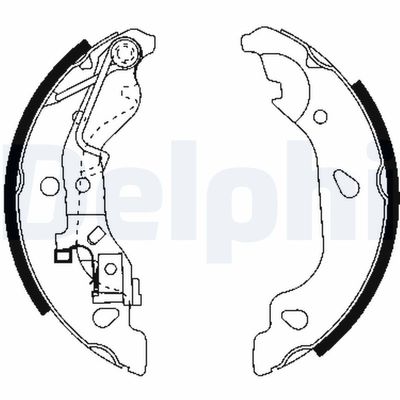 Brake Shoe Set DELPHI LS1859