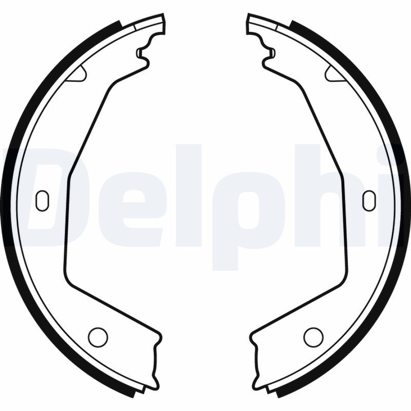 DELPHI LS1873 Brake Shoe Set, parking brake