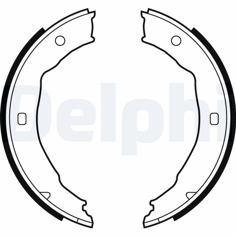 DELPHI LS1881 Brake Shoe Set, parking brake