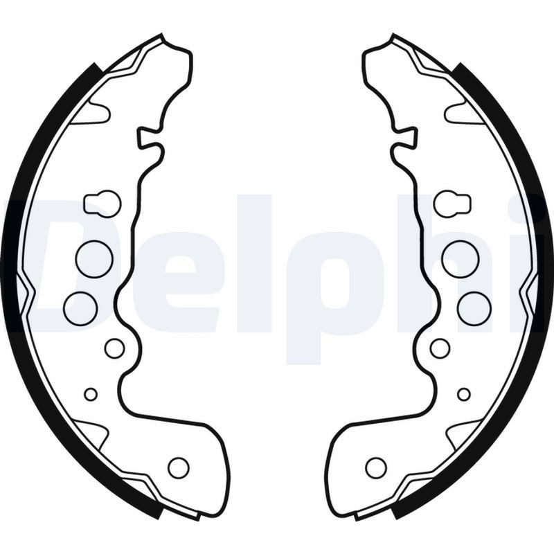 DELPHI LS1882 Brake Shoe Set