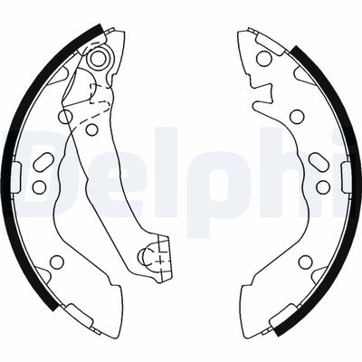 Brake Shoe Set DELPHI LS1891