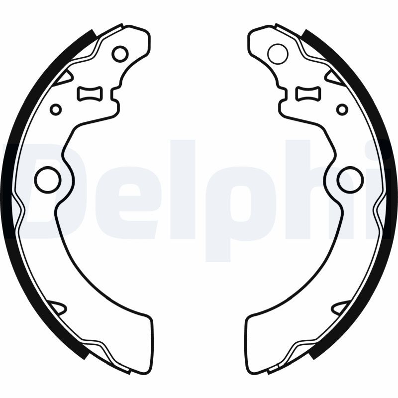DELPHI LS1933 Brake Shoe Set