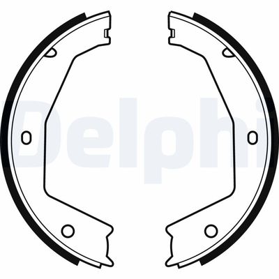 Brake Shoe Set, parking brake DELPHI LS1954