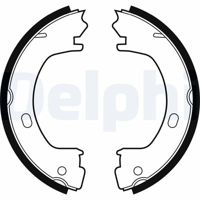 Brake Shoe Set DELPHI LS1960