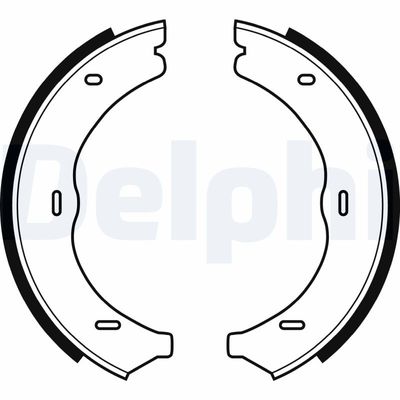 Brake Shoe Set, parking brake DELPHI LS1967