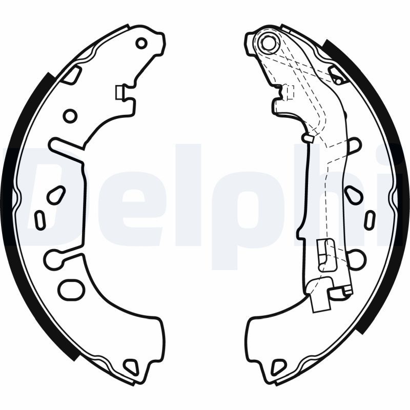 DELPHI LS1981 Brake Shoe Set