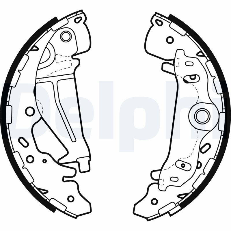 DELPHI LS1987 Brake Shoe Set