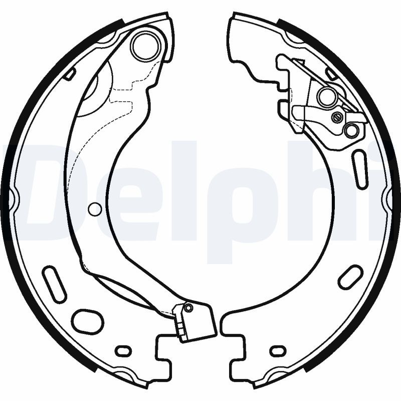 DELPHI LS1997 Brake Shoe Set, parking brake