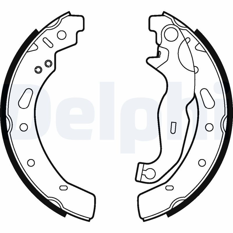 DELPHI LS2028 Brake Shoe Set