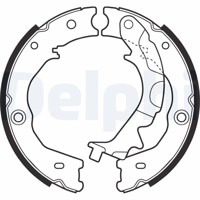 DELPHI LS2031 Brake Shoe Set, parking brake