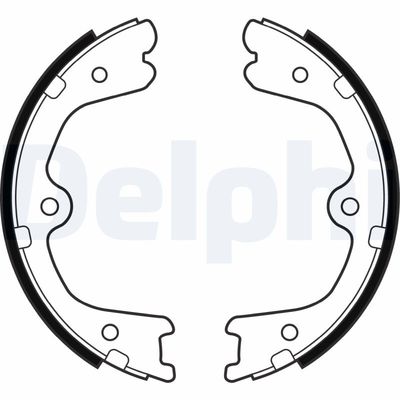 Brake Shoe Set, parking brake DELPHI LS2032