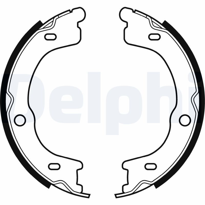 DELPHI LS2048 Brake Shoe Set, parking brake