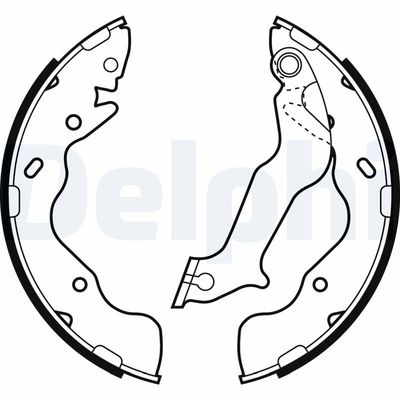 Brake Shoe Set DELPHI LS2059
