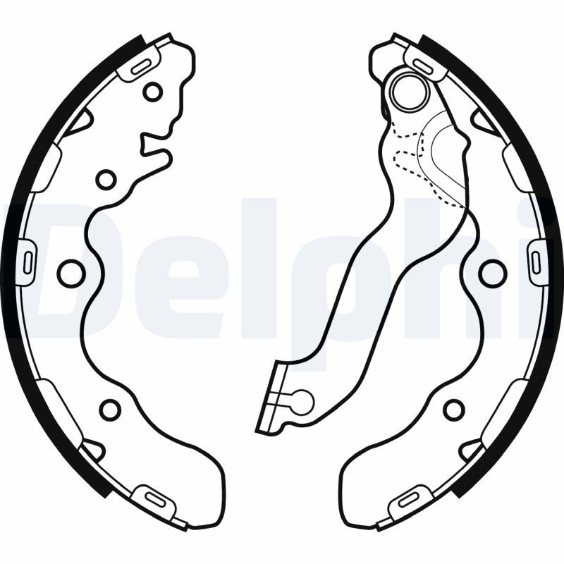 DELPHI LS2072 Brake Shoe Set