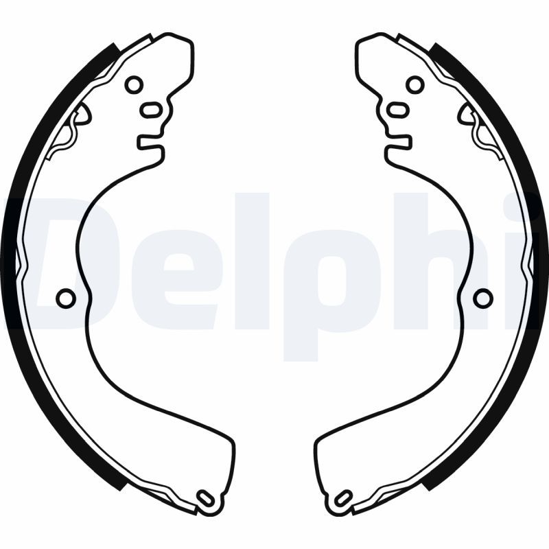 DELPHI LS2074 Brake Shoe Set