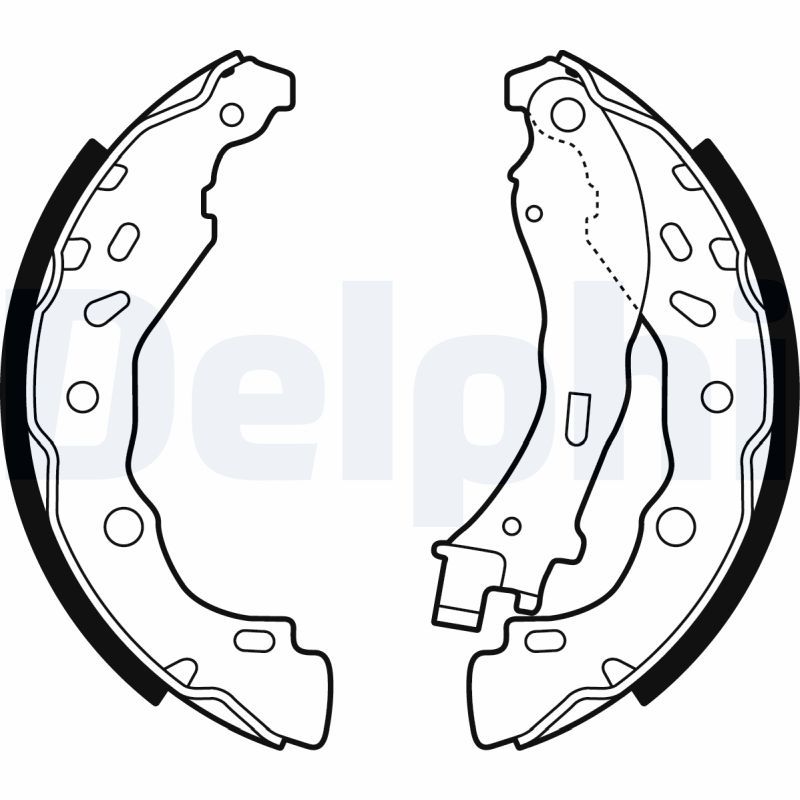 DELPHI LS2075 Brake Shoe Set