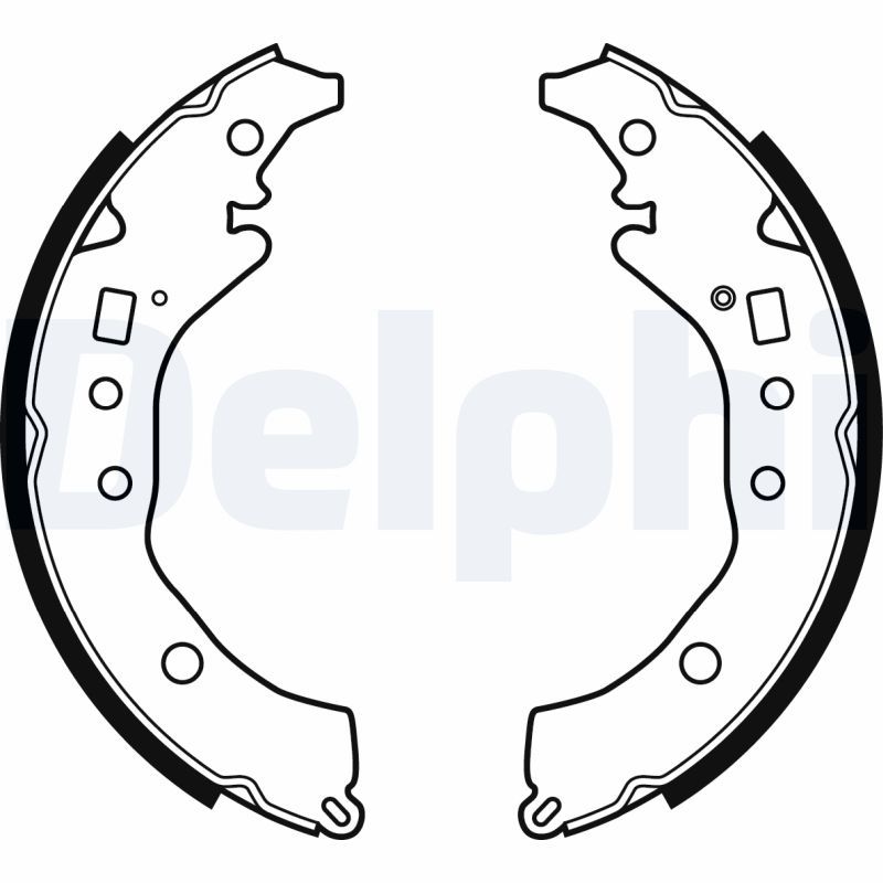 DELPHI LS2079 Brake Shoe Set