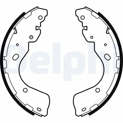Brake Shoe Set DELPHI LS2080