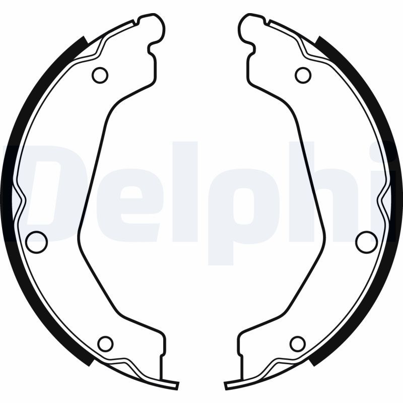 DELPHI LS2085 Brake Shoe Set, parking brake