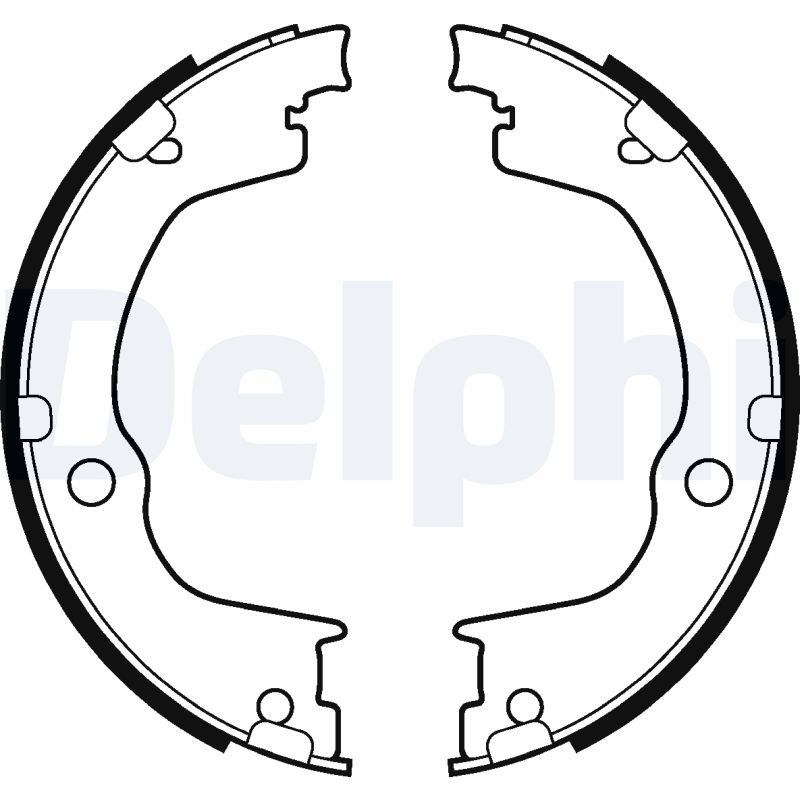 DELPHI LS2106 Brake Shoe Set, parking brake