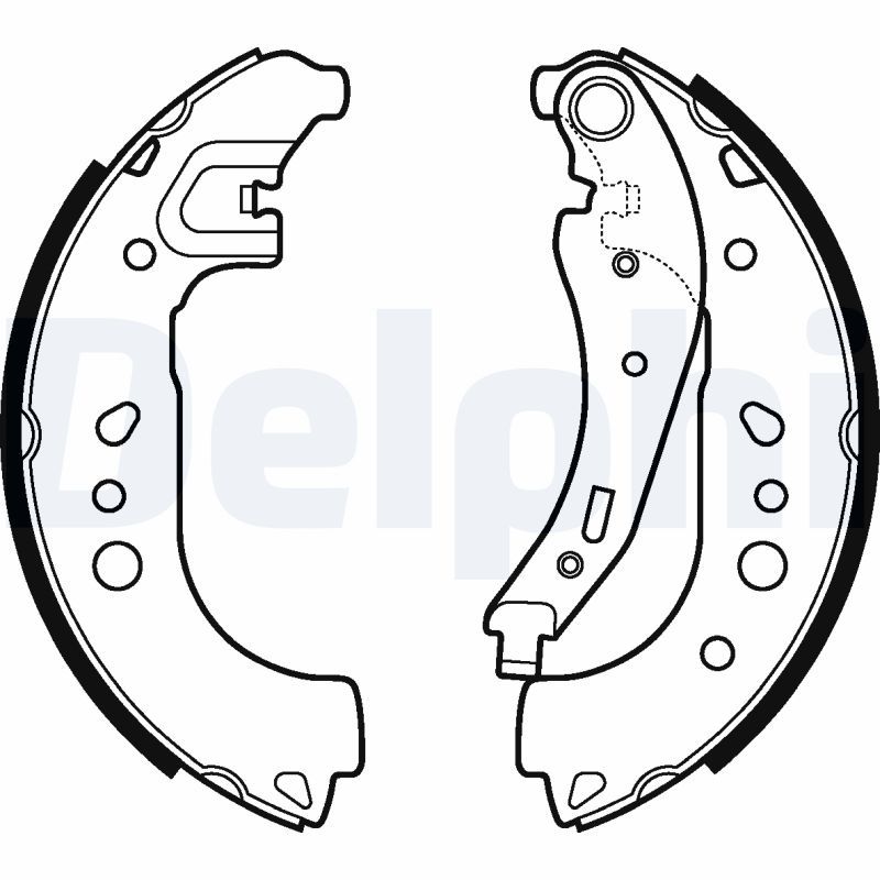 DELPHI LS2109 Brake Shoe Set