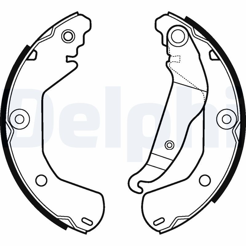DELPHI LS2112 Brake Shoe Set