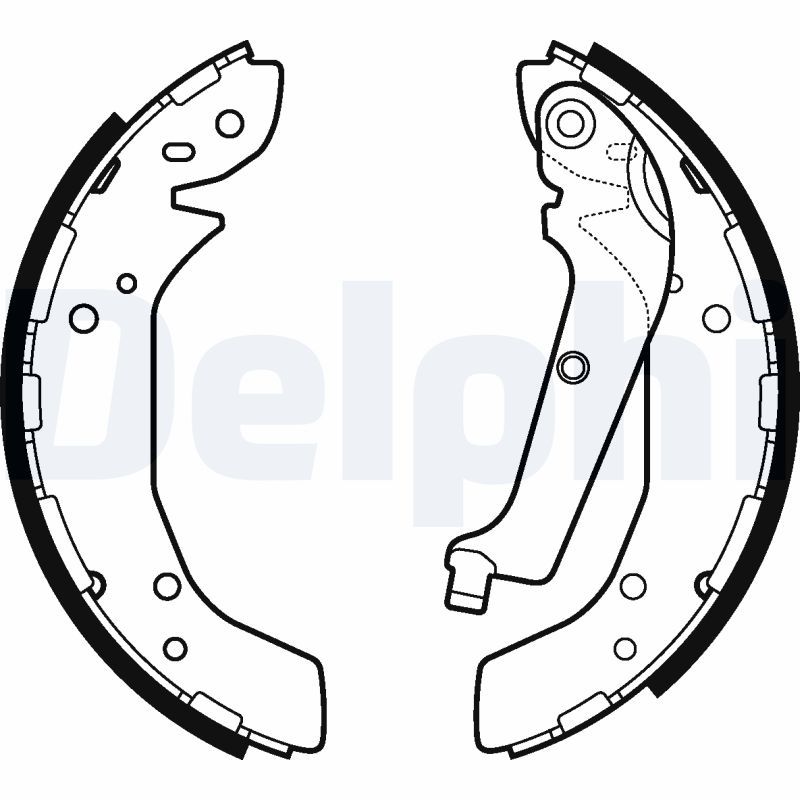 DELPHI LS2117 Brake Shoe Set