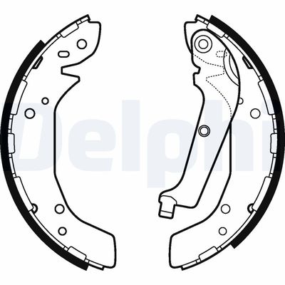 Brake Shoe Set DELPHI LS2117