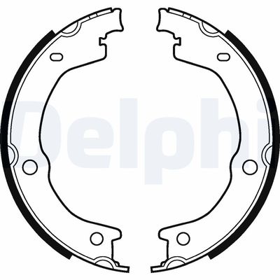 Brake Shoe Set, parking brake DELPHI LS2118