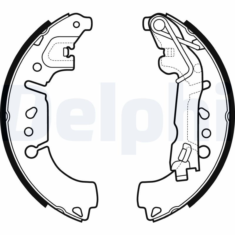 DELPHI LS2135 Brake Shoe Set