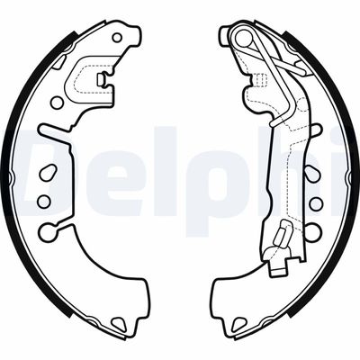 Brake Shoe Set DELPHI LS2135