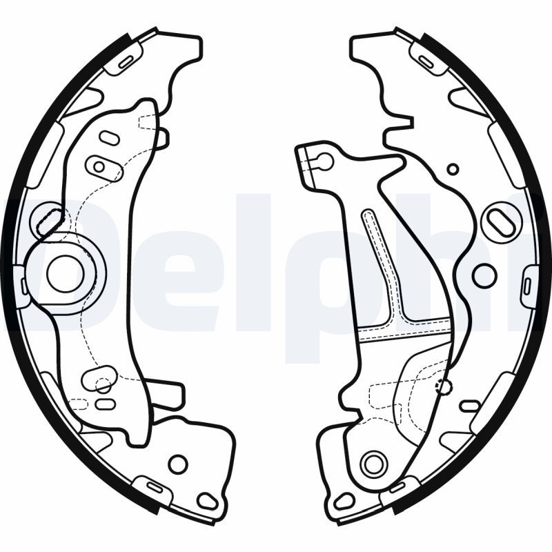 DELPHI LS2138 Brake Shoe Set