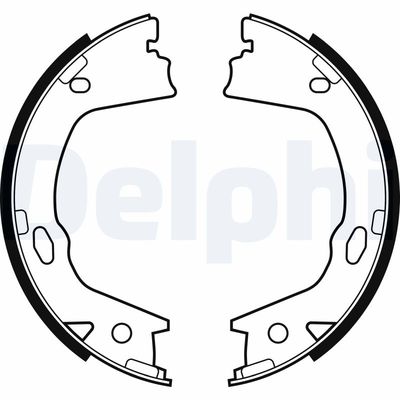 Brake Shoe Set, parking brake DELPHI LS2153