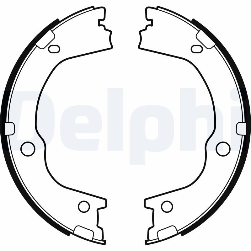 DELPHI LS2159 Brake Shoe Set, parking brake