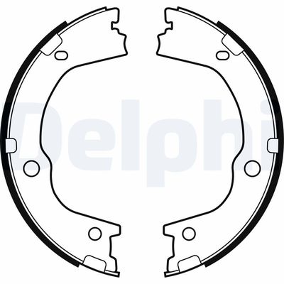 Brake Shoe Set, parking brake DELPHI LS2159