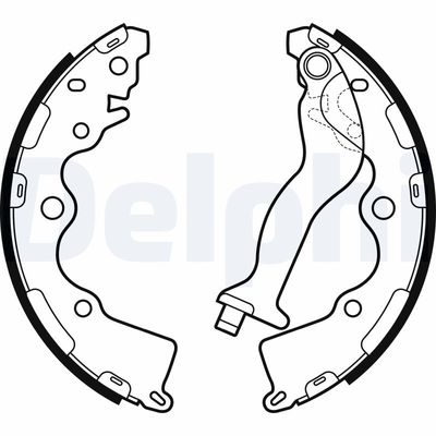 Brake Shoe Set DELPHI LS2165