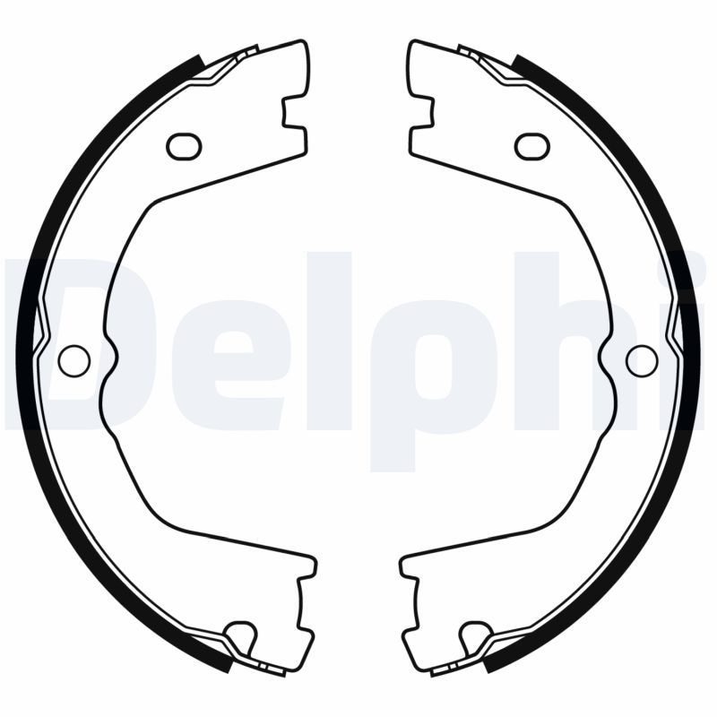 DELPHI LS2178 Brake Shoe Set, parking brake