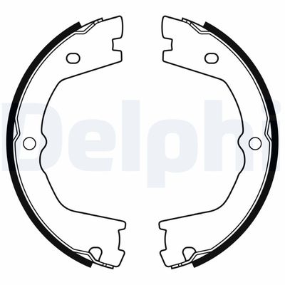 Brake Shoe Set, parking brake DELPHI LS2178