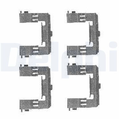 Accessory Kit, disc brake pad DELPHI LX0452